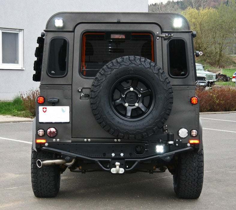 95mm NAS Style Clear/Red Lens Full LED Upgrade Kit For Land Rover Defe ...