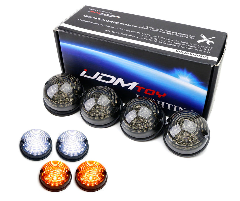 TurnSignal White Driving Lights For Land Rover Defender Series 1 2