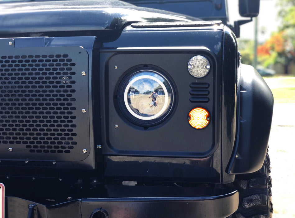 Range Rover Amber Drl Amber LED Front & Rear Turn Signal Light Kit For Land Rover Defender S ...