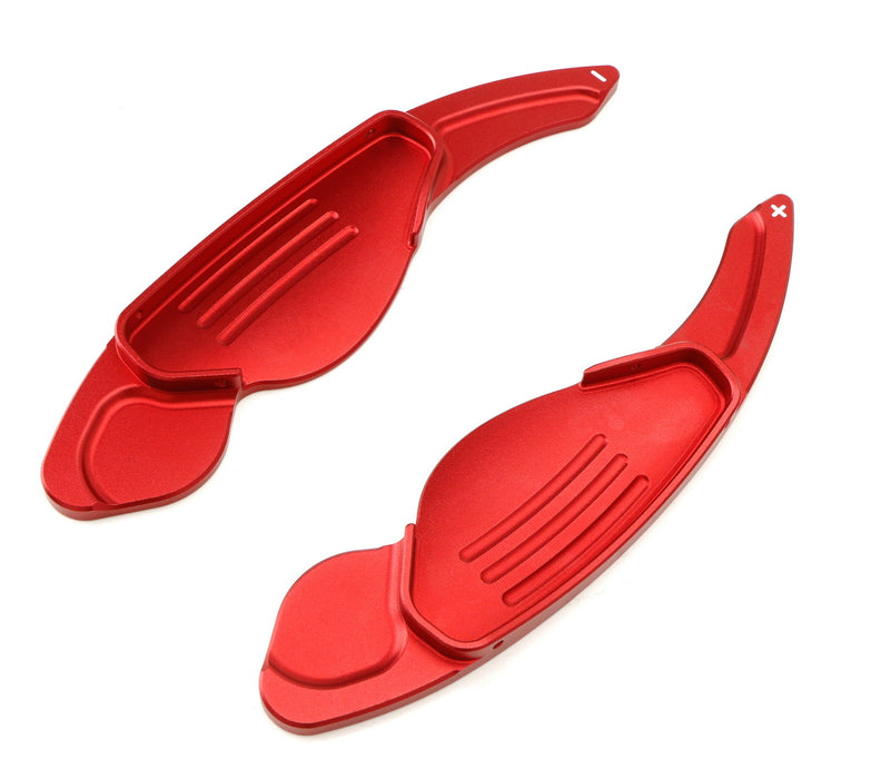 Red Steering Wheel Larger Paddle Shifter Extension Covers For