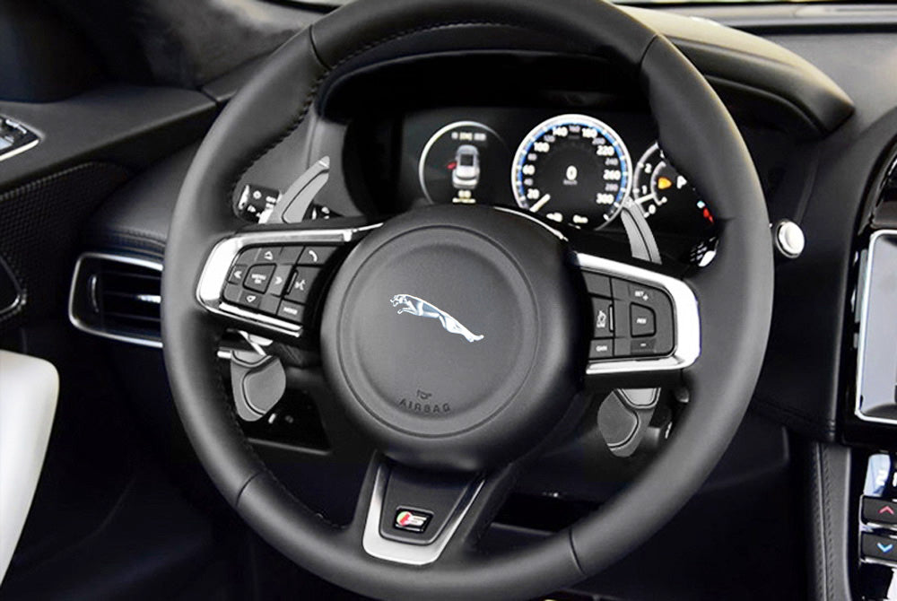  DIKHONG Carbon-Fiber Paddle-Shifter Extension for Land-Rover  Jaguar - Paddle Shifter Cover,Car Refitting Decoration Accessories,for Land  Rover Jaguar XF XE XJ F-PACE F-Type (Black) : Automotive