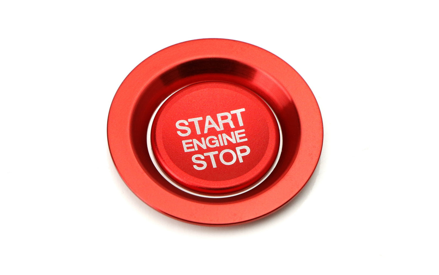 Red Keyless Engine Push Start Button w/ Ring For Land Rover or Jaguar ...