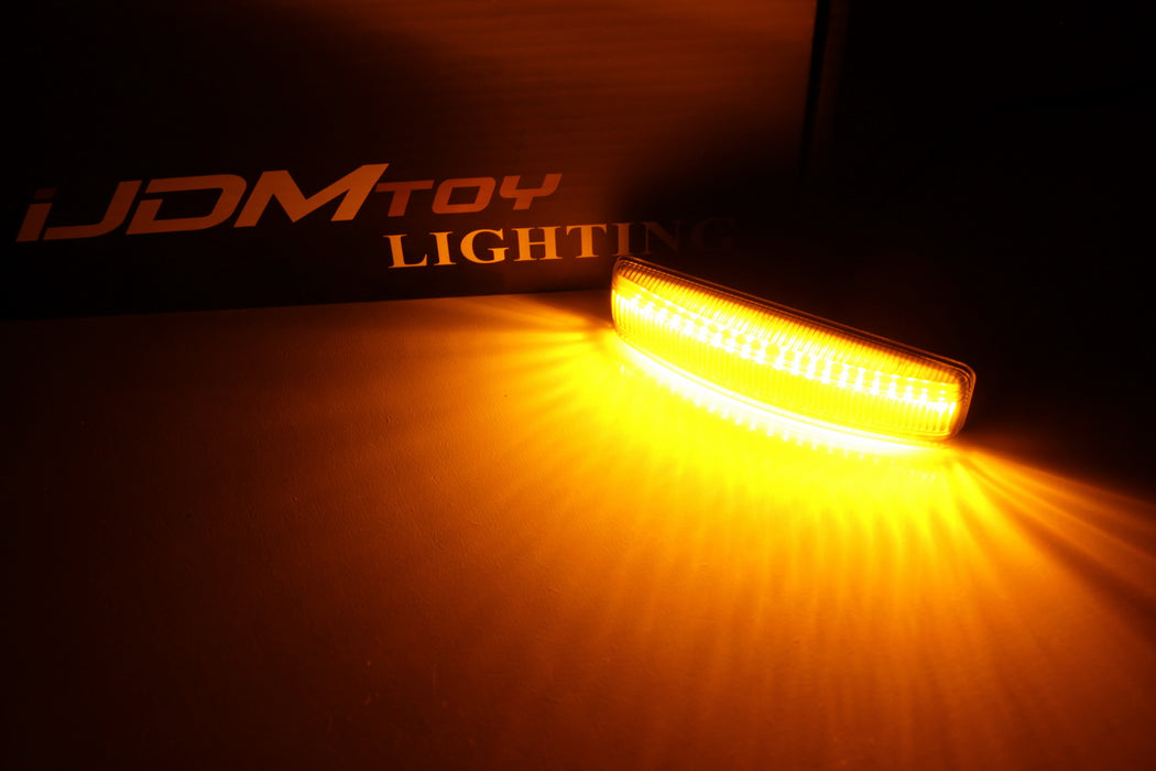 Smoked Lens Amber LED Side Marker Lights For Range Rover Sport Discovery LR3 LR4