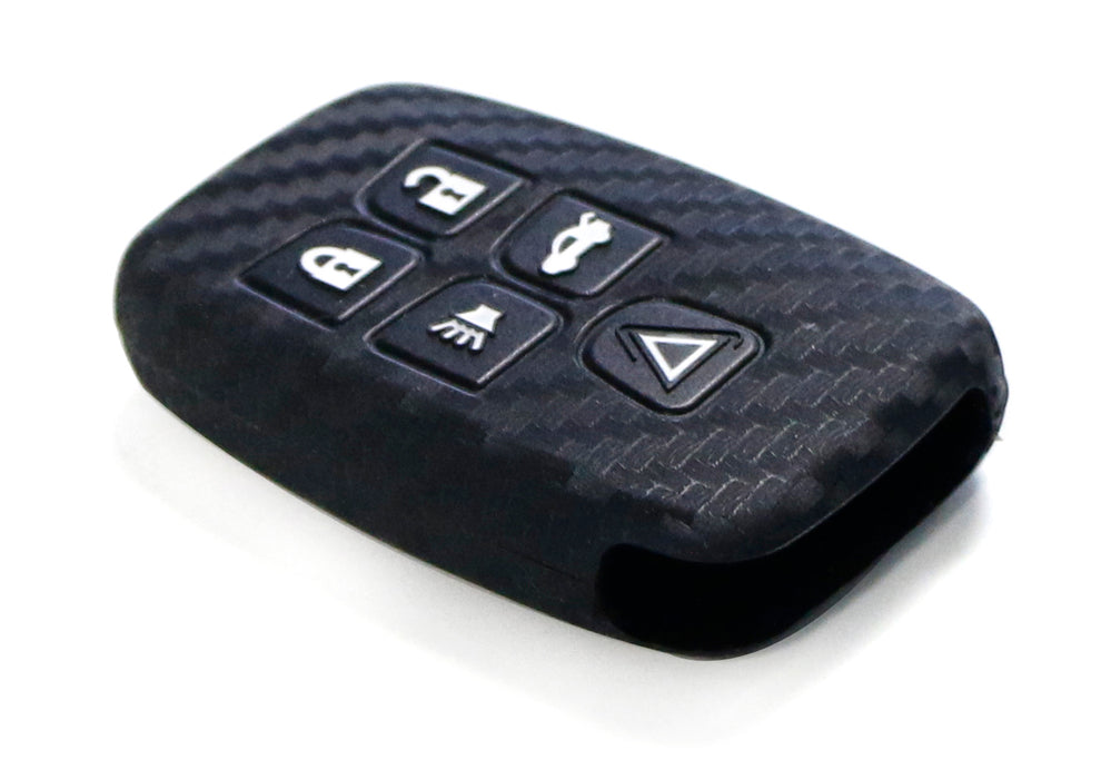 Red Carbon Fiber Remote Key Fob Cover For Land Rover Range Rover Jaguar T45cf