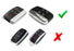 Chrome Red TPU Key Fob Case w/Button Cover For Land Rover Range Rover Jaguar