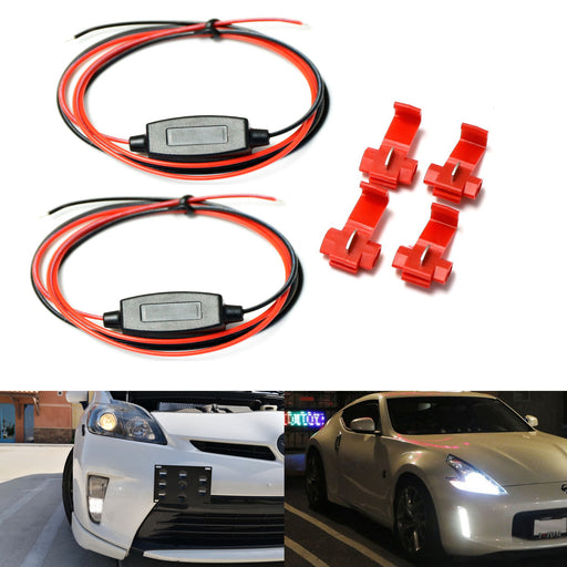 Universal LED DRL Night Time Always On Enable Wiring Kit For BRZ 370Z Prius, etc