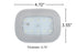 White Portable USB Rechargeable Magnetic Mount LED Dome Ceiling Lamp For Car RV