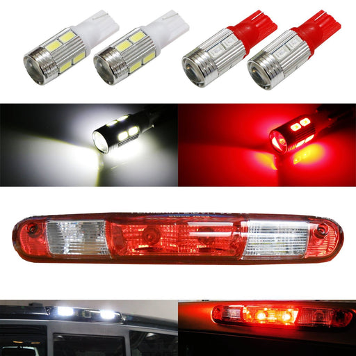 (4) 10-SMD LED Bulbs For Ford Chevy GMC etc High Mount 3rd Brake Stop Light Lamp