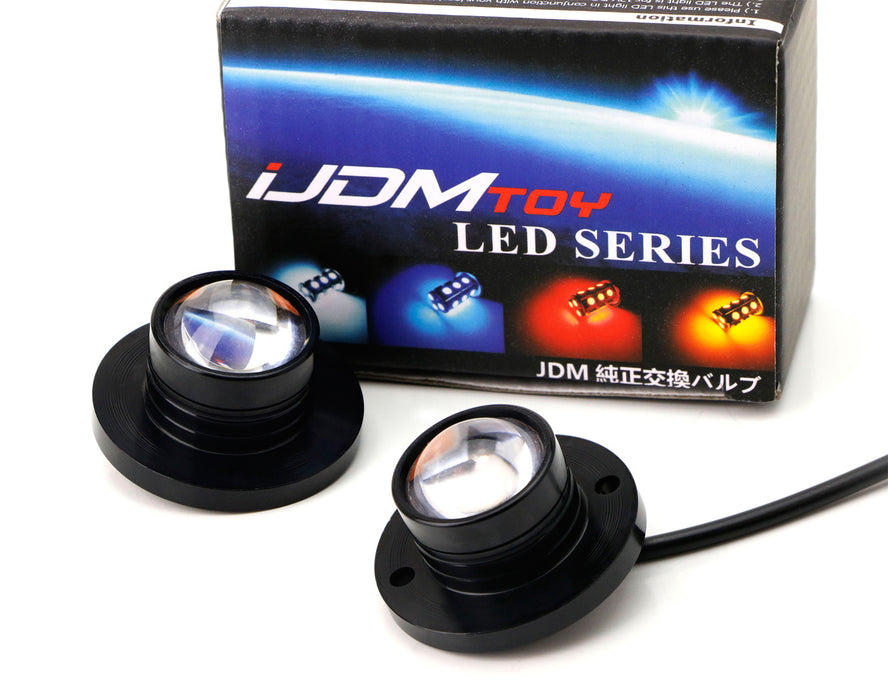 (2) High Power 12-LED Surface Flush Mount Strobe Flash Side Marker Lig ...
