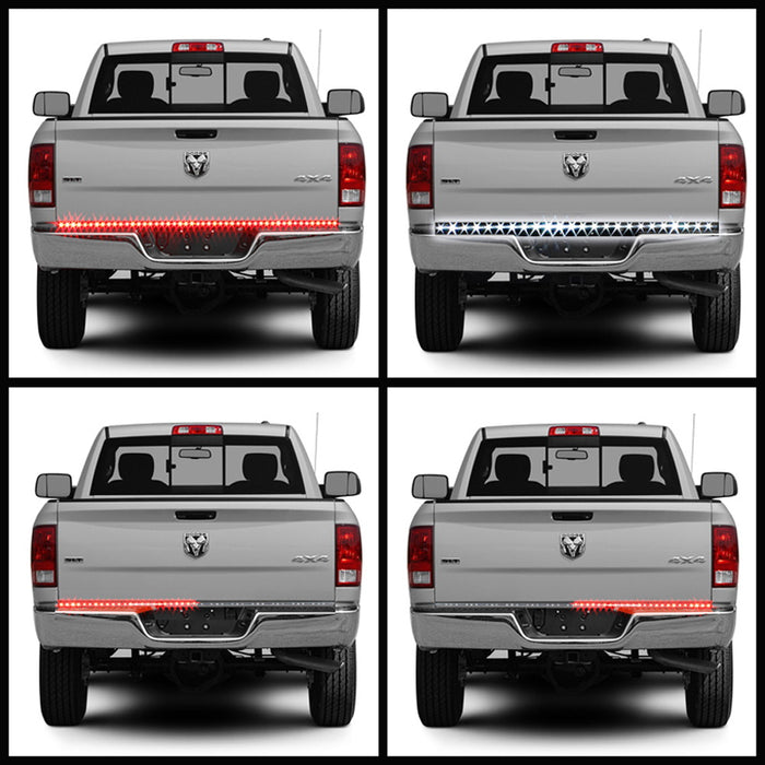 60" Red/White LED Tailgate LED Light Bar w/ Turn Signal, Backup Reverse Features