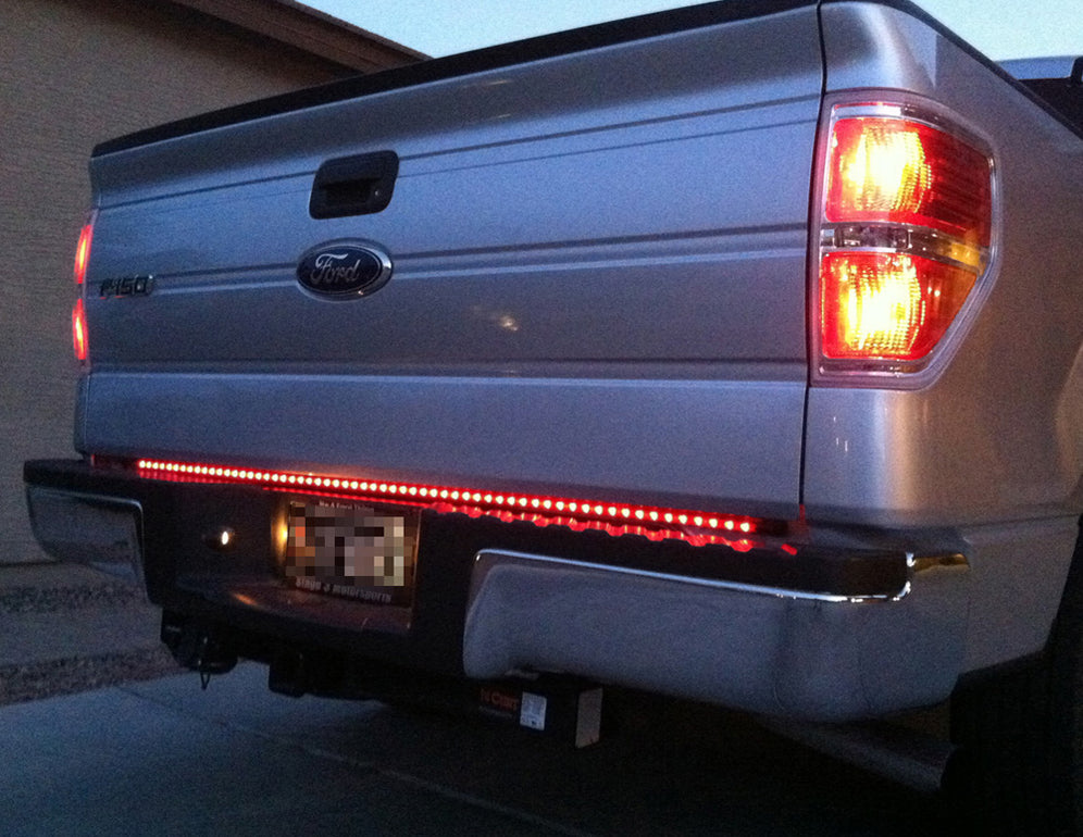 60" Red/White LED Tailgate LED Light Bar w/ Turn Signal, Backup Revers