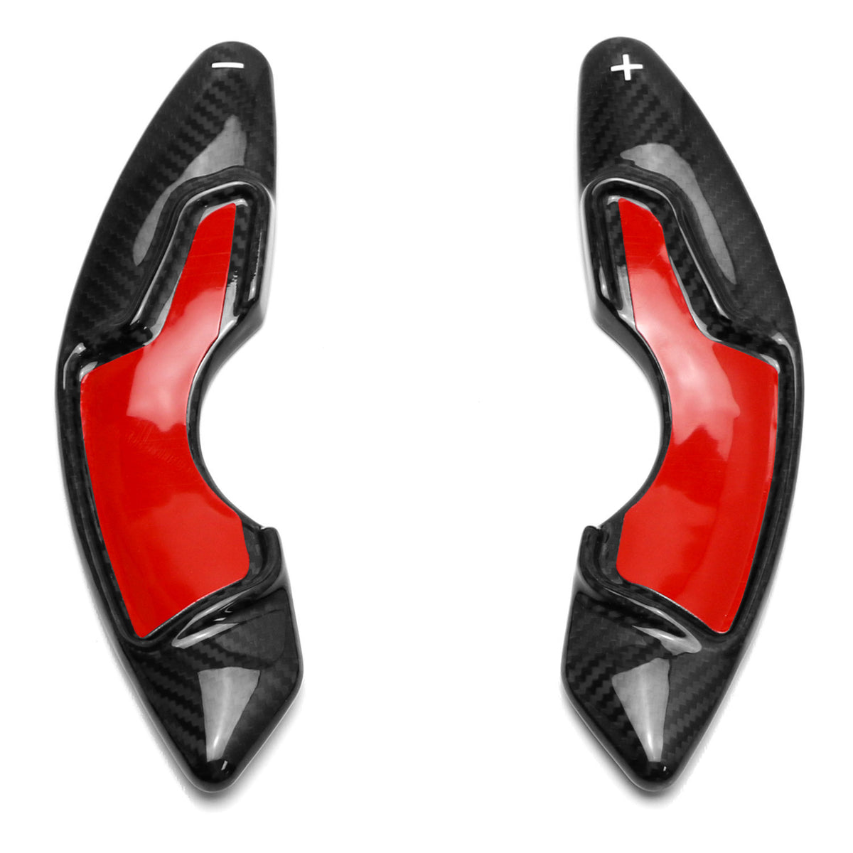 BlackCarbon Steering Wheel Larger Paddle Shifter Extension For