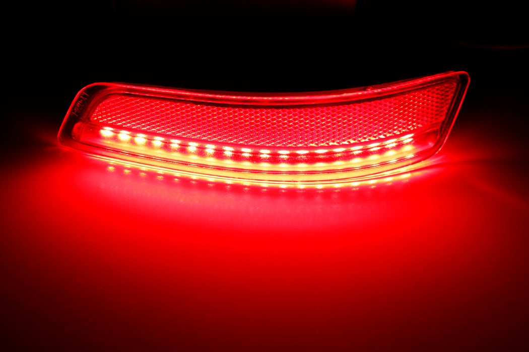 IJDMTOY Red Lens 48-SMD LED Bumper Reflector Lights Compatible...