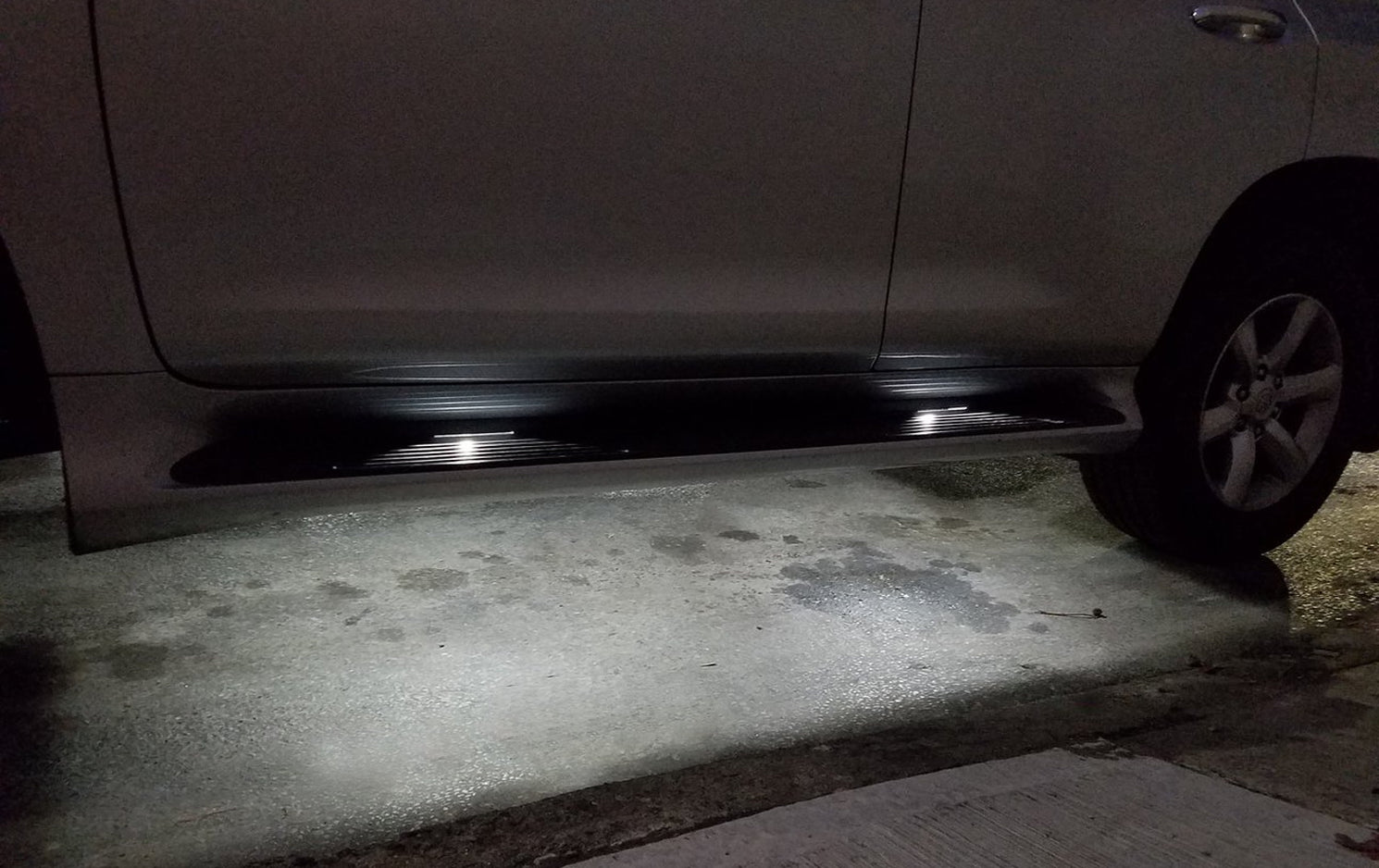 Full LED Under Car Running Board Courtesy Light Conversion Kit For 02+ —