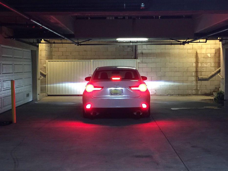 OE-Red Lens Red LED Rear Bumper Reflector Lights For Lexus 14-20 IS250 ...
