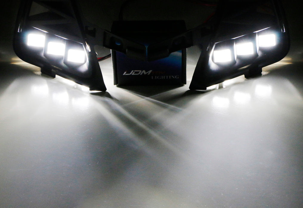 JDM Tri-Projector High Power LED Fog Light Kit For 17-20 Lexus IS (Non F-Sport)