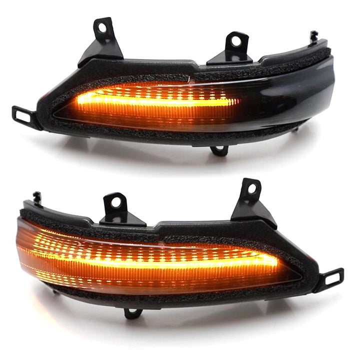 Smoked Lens Sequential Blink LED Side Mirror Cap Light Kit For Lexus GX460 LX570