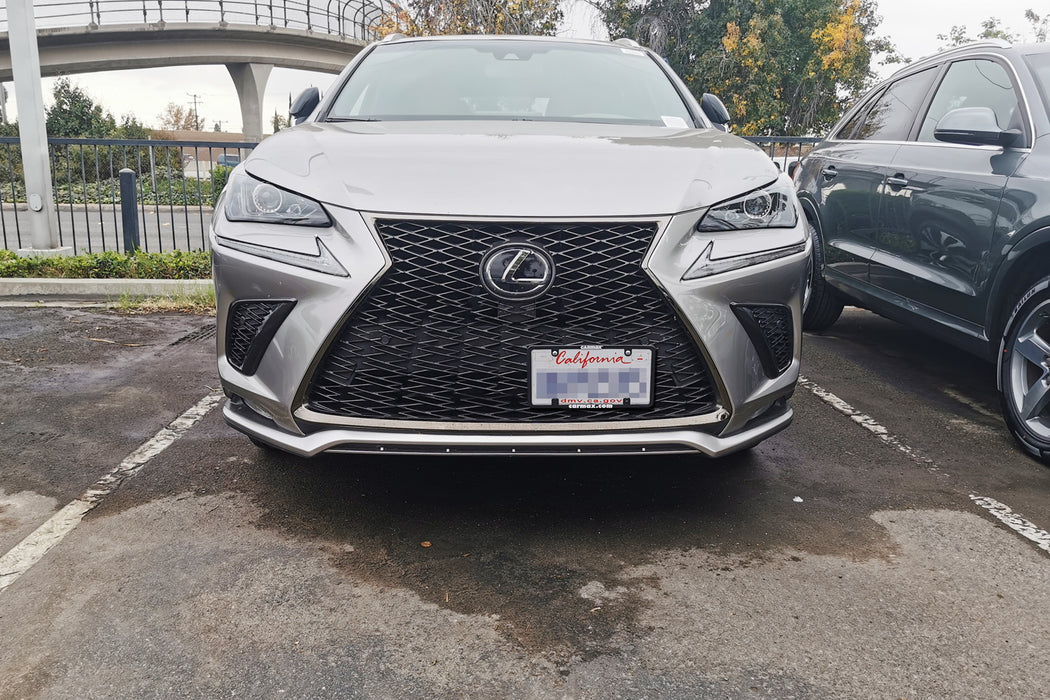 No Drill Grille Mesh Mount License Plate Relocator Kit For 15-up Lexus RX NX UX