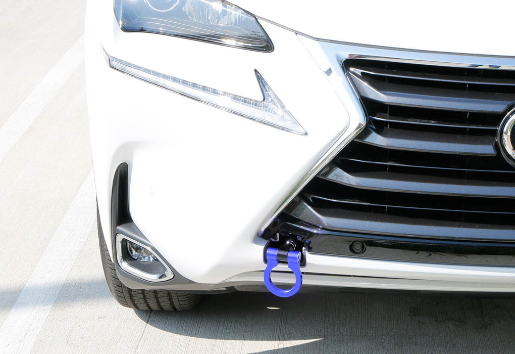 Blue Track Racing Style Aluminum Tow Hook Ring For Lexus NX200 NX200t NX300h