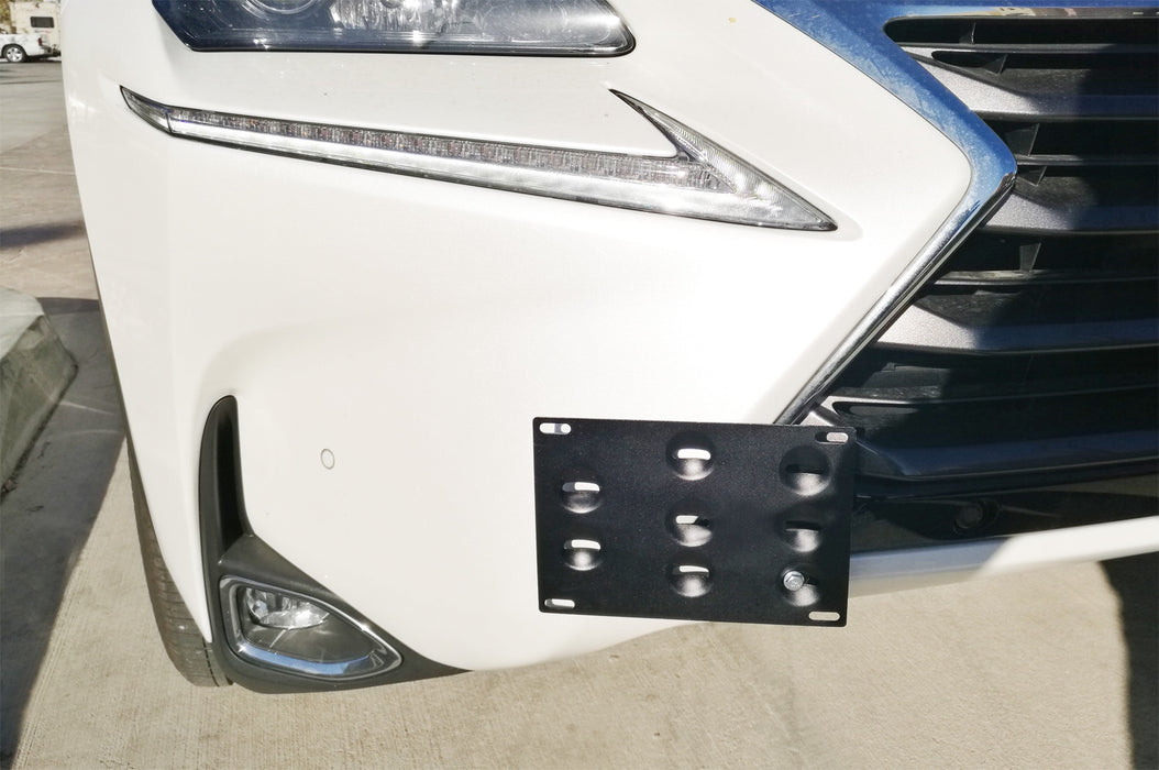 JDM Bumper Tow Hook License Plate Mount Bracket For 2015-up Lexus NX200 NX300