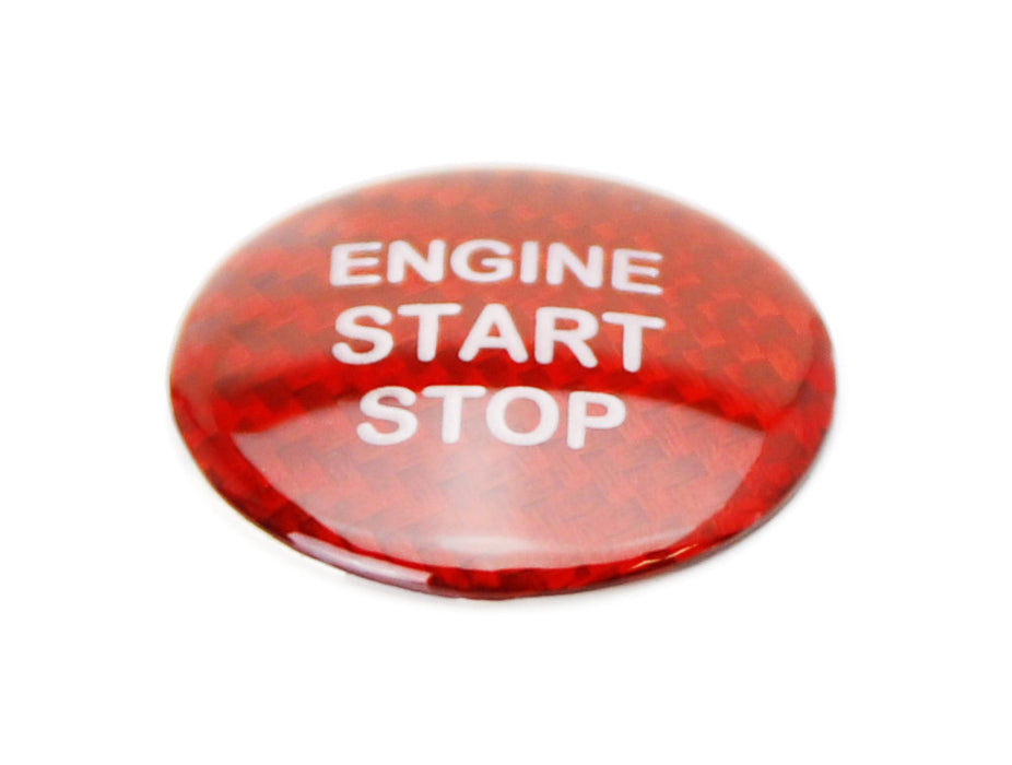 Red Carbon Fiber Keyless Engine Push Start Button Cover For Lexus IS GS ES RC...