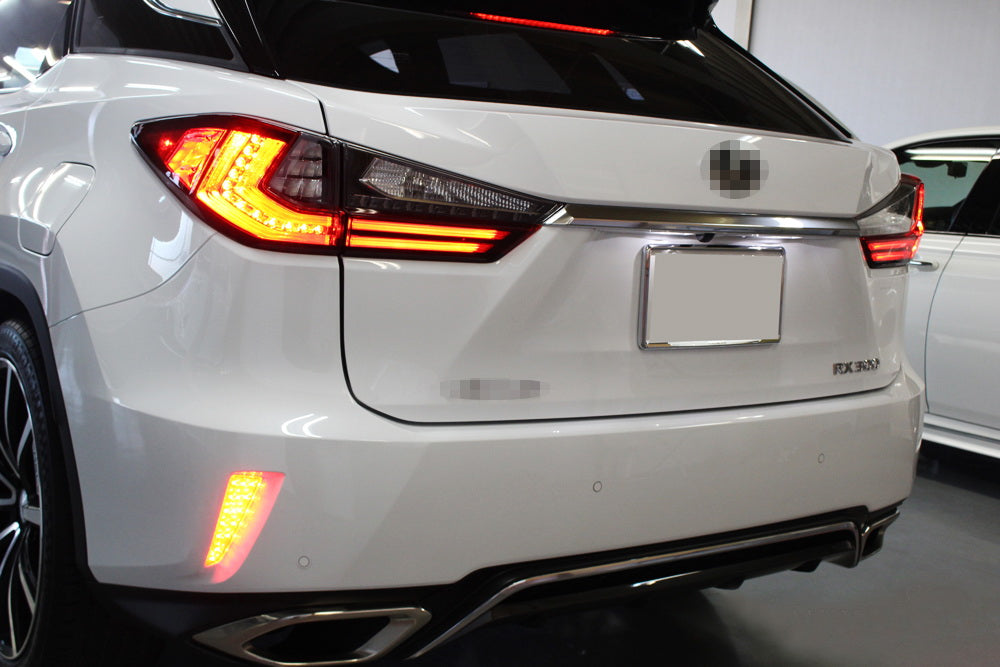 Lex's Rx3 Rear Red Lens Full LED Rear Bumper Reflector Lights For Lexus 2015-2019 RX3 ...