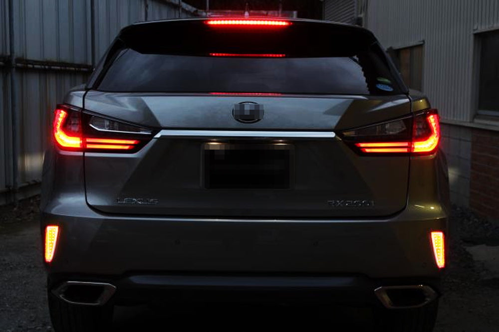 Red Lens Full LED Rear Bumper Reflector Lights For Lexus 2015-2019 RX3 ...