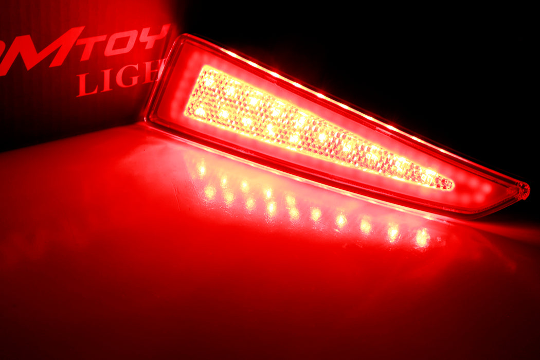 Red Lens Full LED Rear Bumper Reflector Lights For Lexus 2015-2019 RX3 ...