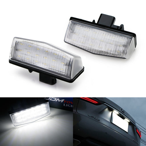 OEM-Replace 18-SMD LED License Plate Light Assy For Lexus CT200h NX200t RX350