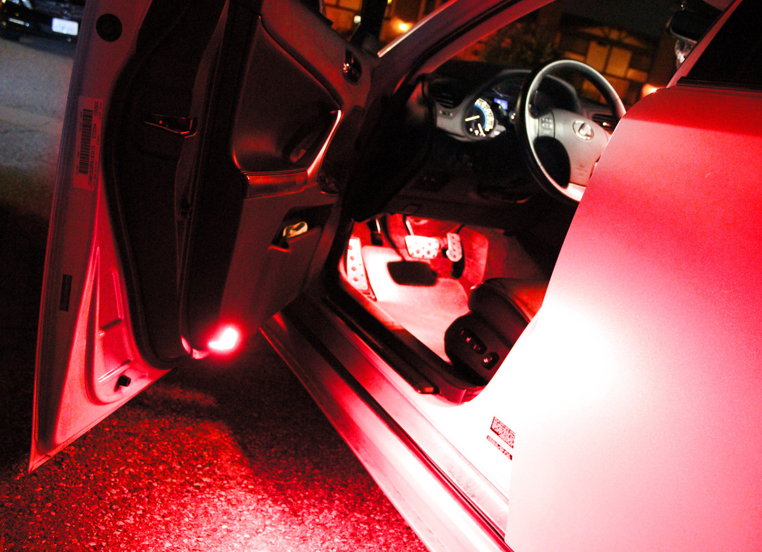 OEM-Replace Red LED Side Door Courtesy Lights Assy For Lexus or Toyota ...