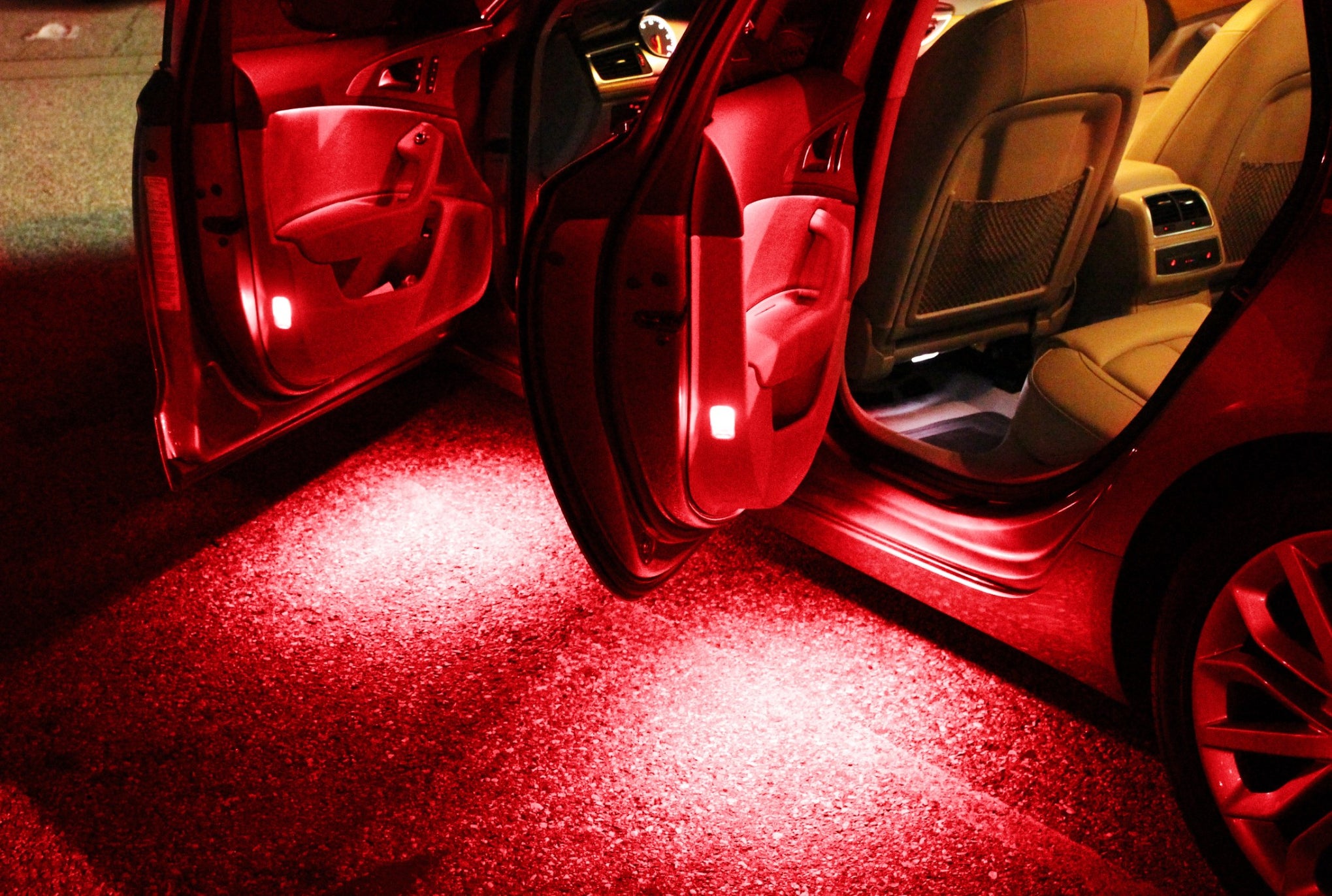 OEM-Replace Red LED Side Door Courtesy Lights Assy For Lexus or Toyota ...