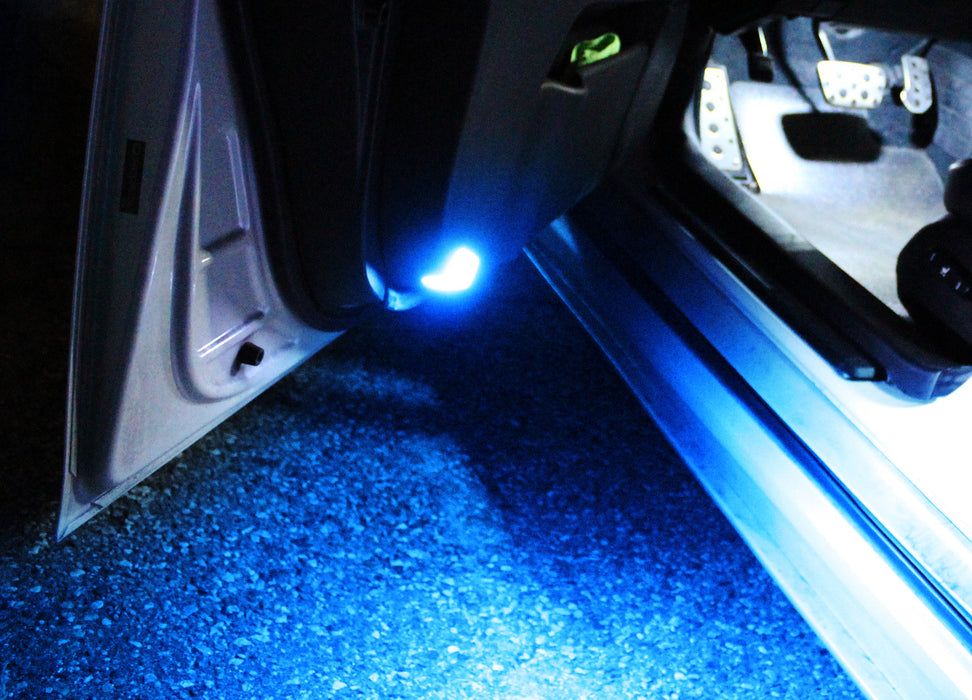 Ultra Blue BMW LED Step Courtesy Door Light Lamps For 1 3 5 7 Series X3 X5 X6 Z4