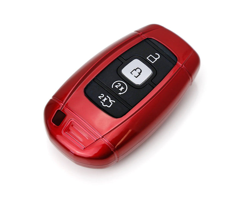 Glossy Red Key Fob Shell Cover For 2018-up Lincoln MKZ MKC Navigator Continental