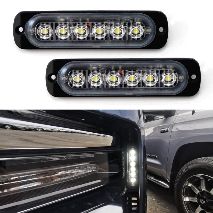 Headlight Side Mount LED Daylight Driving Lights For 19-up Chevy Silverado 1500