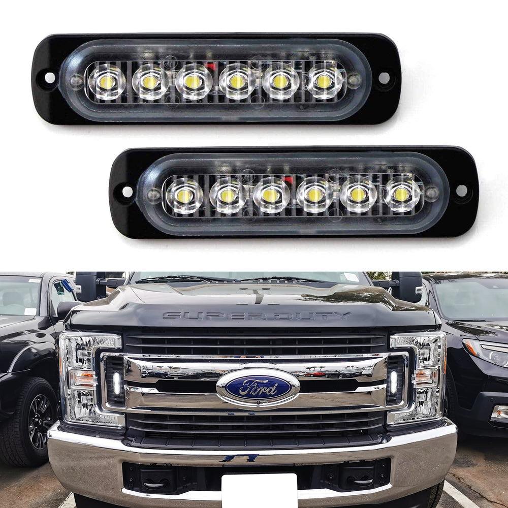 Headlight Side Mount LED Daylight Lights For 2017-19 Ford F250 F350 F450 XL XLT