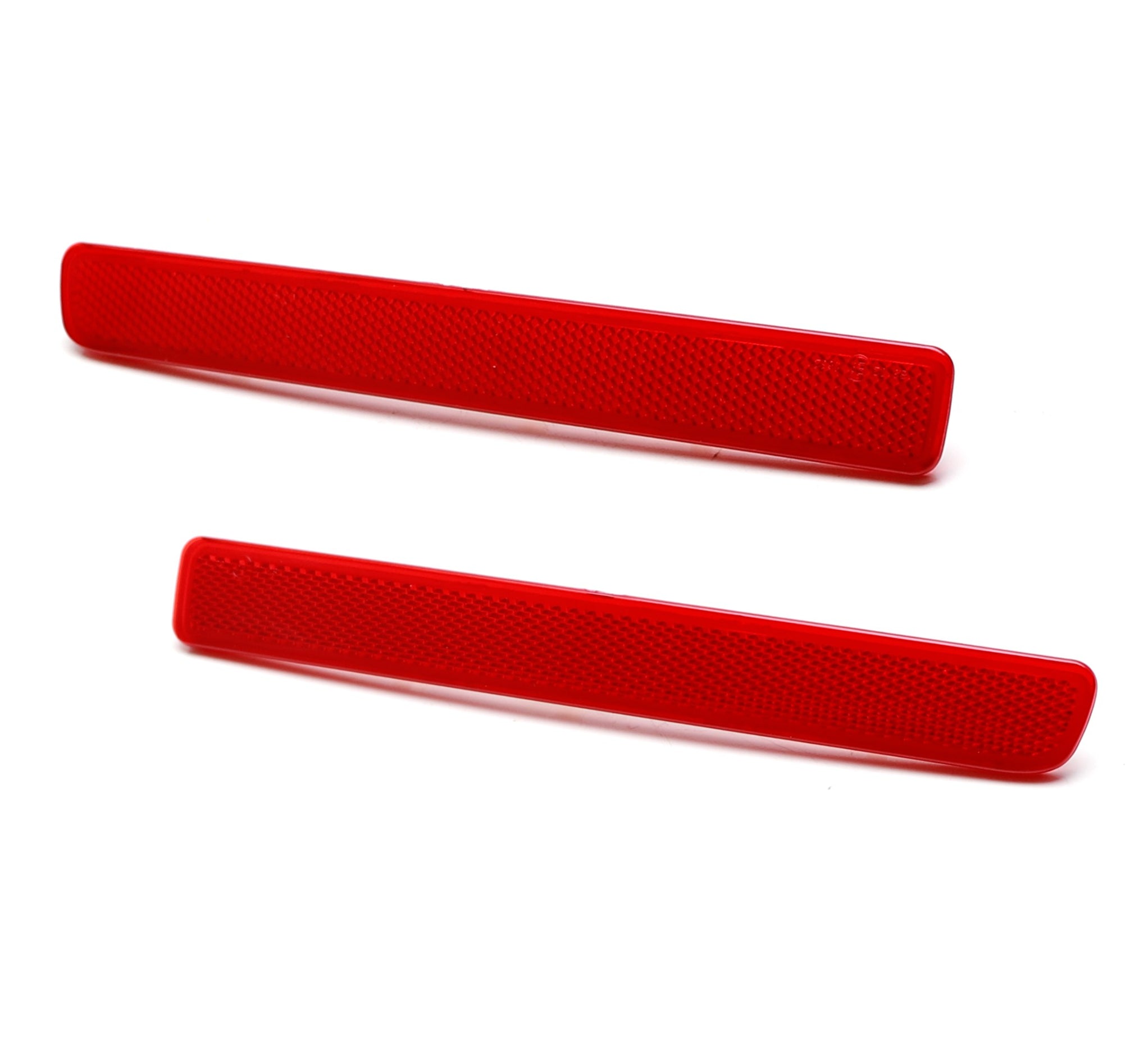 IJDMTOY OE-Spec Red Lens Rear Bumper Reflector Lenses
