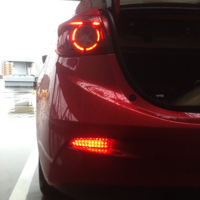 Mazda 3 LED Bumper Reflector Lights 2010-2013, Tail Brake Backup Mazda 3 LED Bumper Reflector Lights 2010-2013, Tail Brake Backup