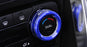 Blue Aluminum AC Climate Control Knob Ring Covers For 14-18 Mazda 3 & 16-19 CX-5
