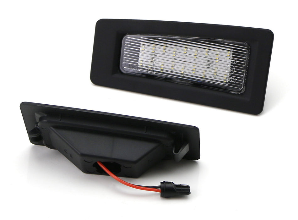 OEM-Replace White 18-SMD LED License Plate Lights Assy For 14-18 Mazda3, CX-3