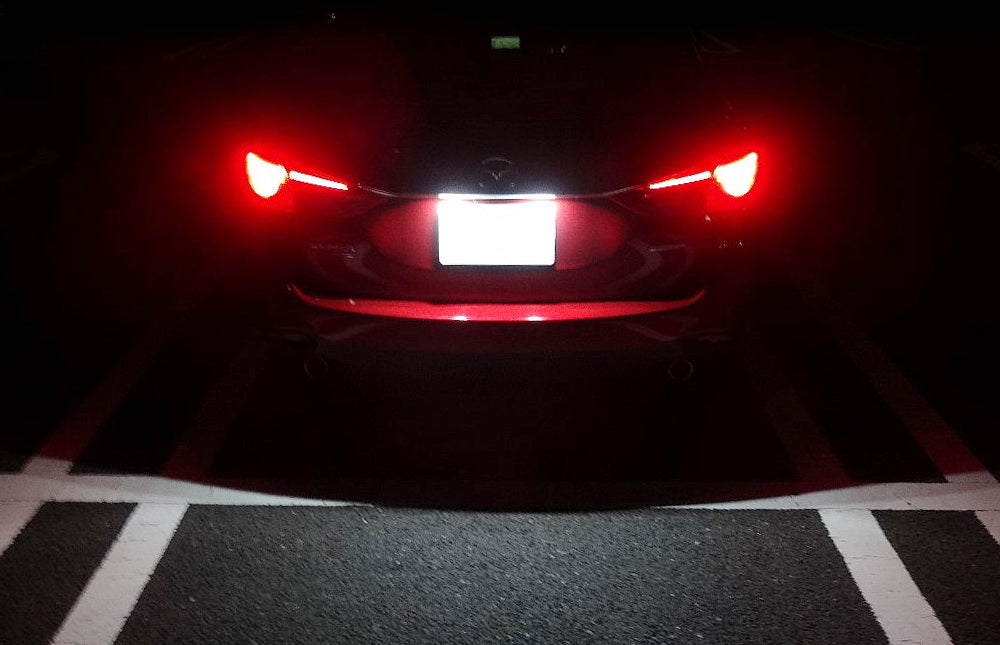 OE-Fit Xenon White 3W Full LED License Plate Light Kit For 2014-2020 Mazda 3 6