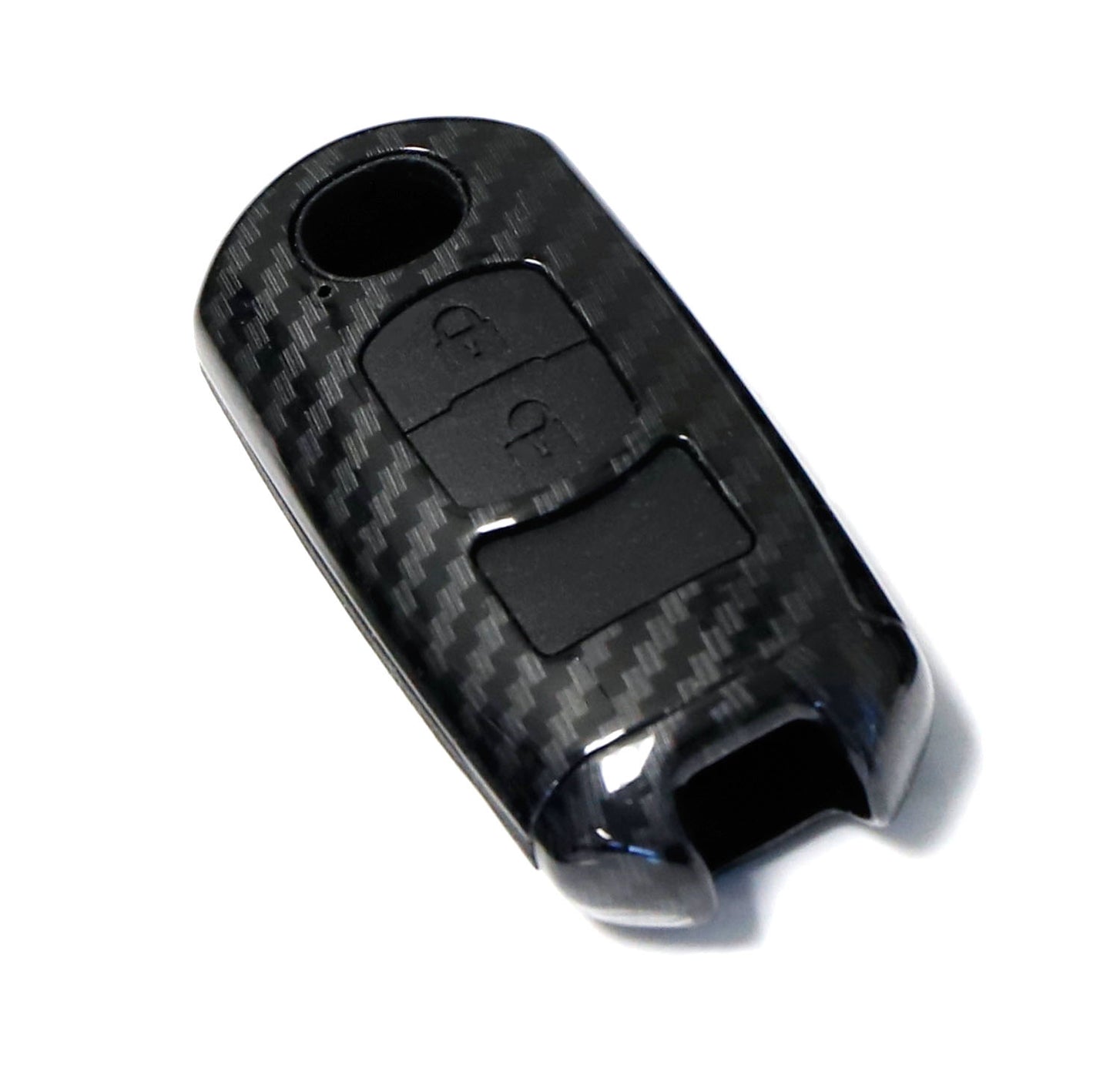 Carbon Fiber Smart Key Fob Shell w/ Button Skin For Mazda 3 5 6 CX3 CX ...