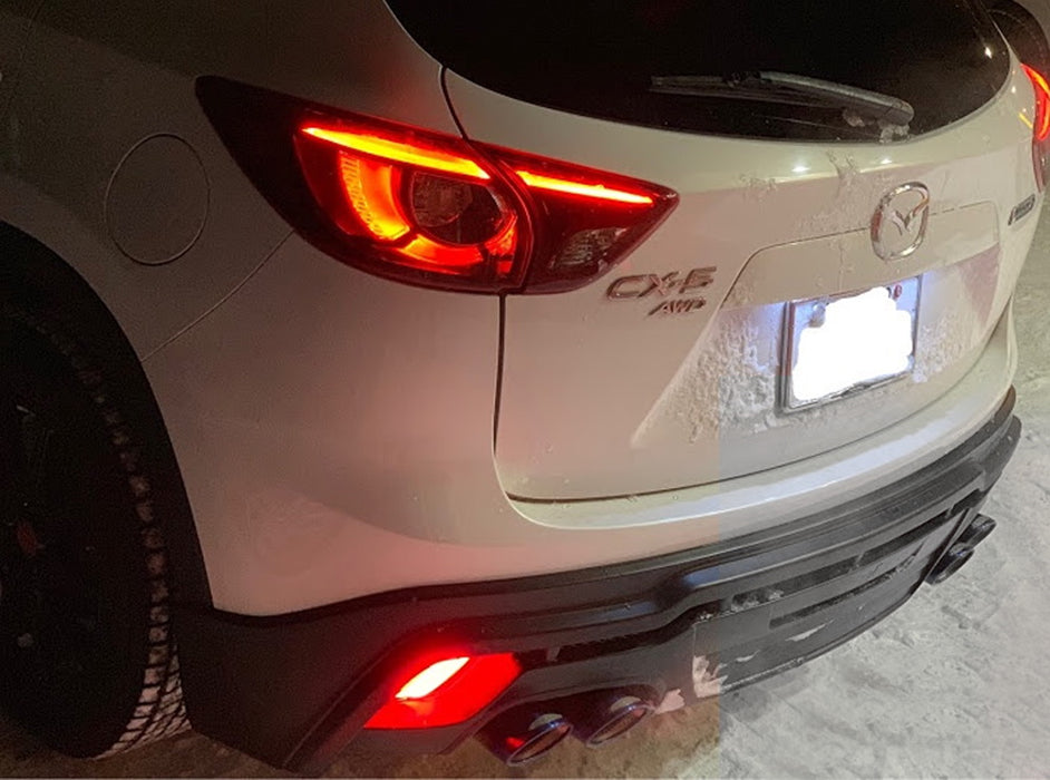 JDM Spec Driver Side Rear Fog Light Housing w/ Red LED Light For 13-16 Mazda CX5