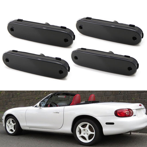 Smoked Side Marker Light Housing w/Pigtails Replacements For 1990-05 Miata MX-5