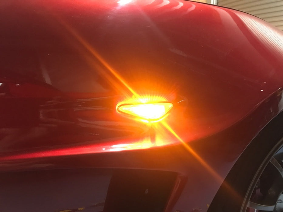 Amber Full LED Front Side Marker Light Kit For 2016-up Mazda MX-5, 2009-12 RX-8