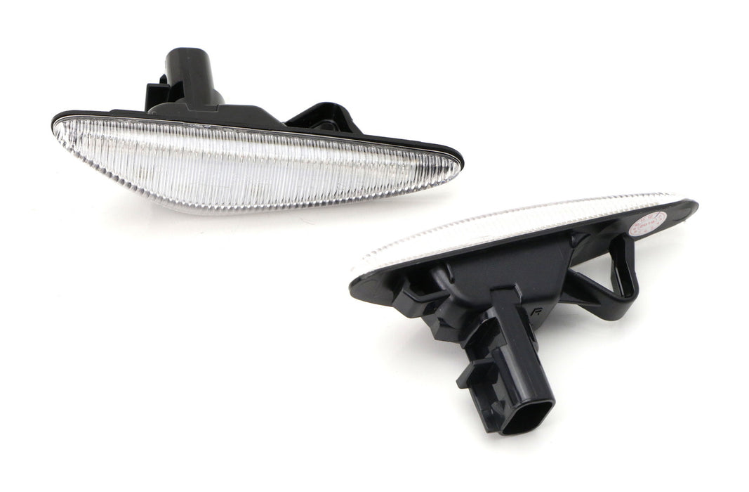 Clear Lens Amber LED Front Side Marker Light Kit For 16-up Mazda MX-5, 09-12 RX8