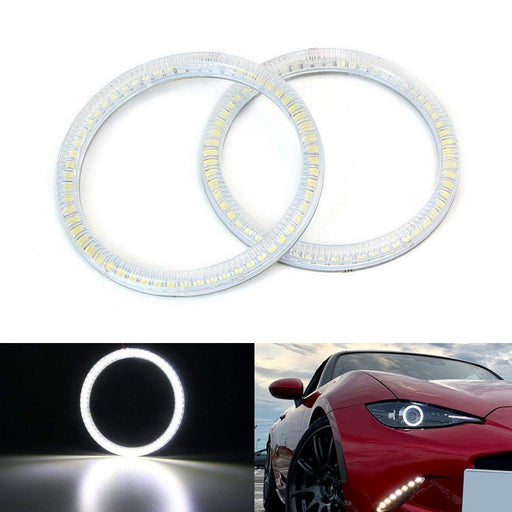 6000K Xenon White SMD LED Angel Eyes Halo Rings For 16-up Mazda MX-5 ND Roadster