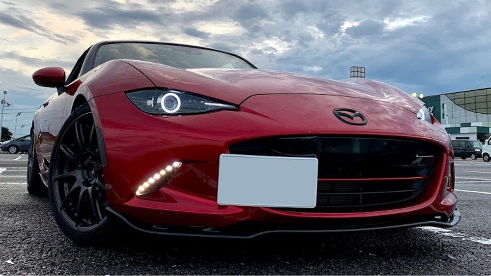BlingLights White Halo LED Fog Light Kit For 1999-2005 Mazda Miata MX-5 – Angel Eye Projectors