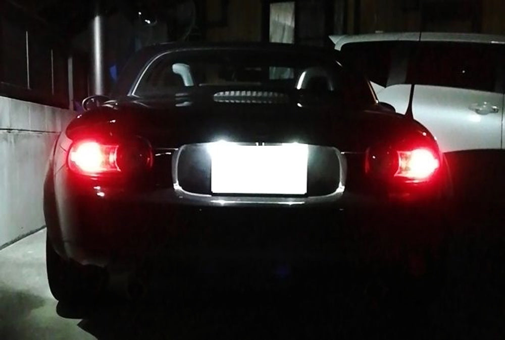 OE-Fit White 3W Full LED License Plate Light Kit For 06-15 Mazda MX-5  Miata, etc — iJDMTOY.com