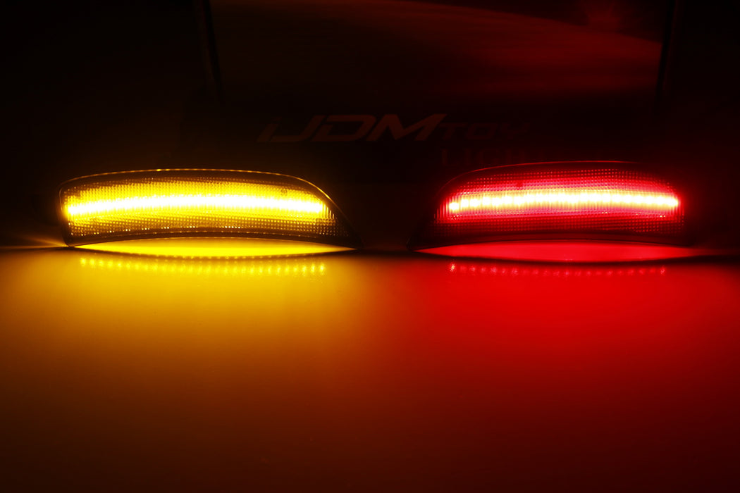 IJDMTOY Smoke Lens Amber LED Side Marker Light Kit | For 2016+ Smart Fortwo W453 / Renault Clio / Nissan | Direct Fit