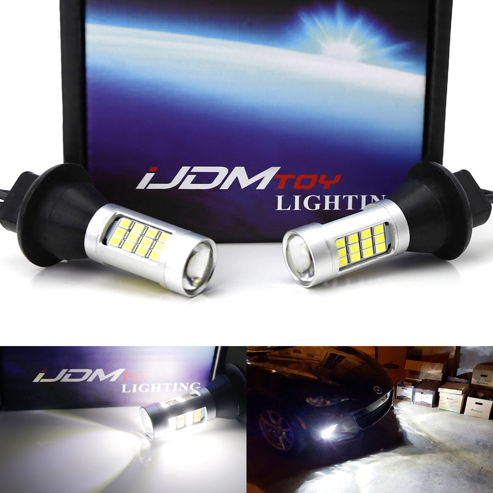 White Full LED Daytime Running Light Bulb Conversion Kit For 16-up Mazda MX-5 ND
